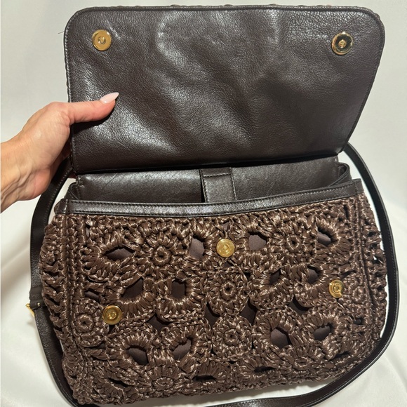 PRISTINE/Never Used-Dolce and Gabbana Rare Sicily Large Brown Raffia Handbag - Picture 10 of 13